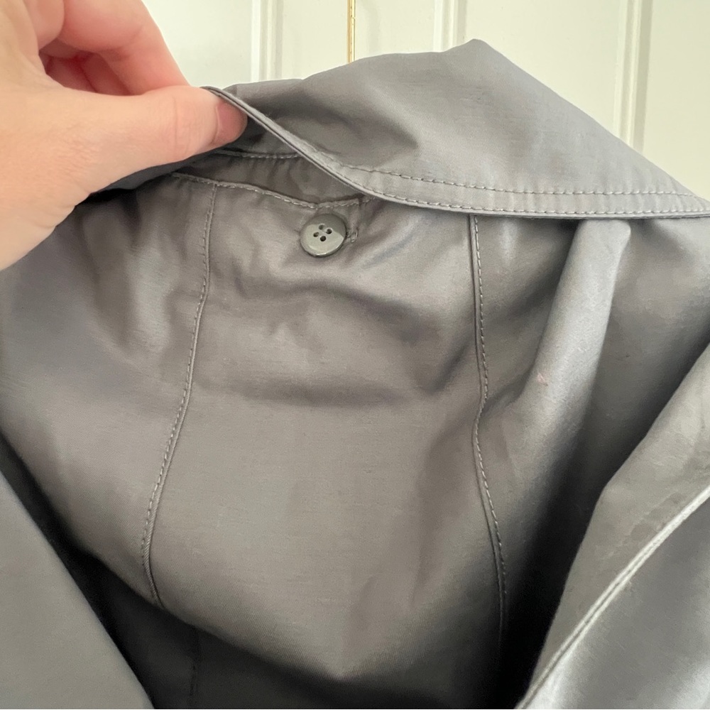 NWT Gallery Woman hooded gray trench coat - Picture 11 of 15